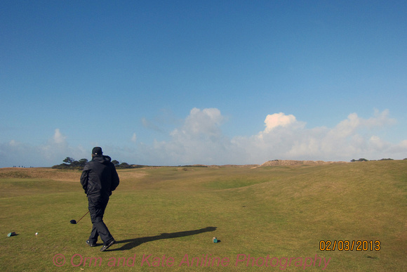 Joe on14th tee at Bandon Dunes 2-13