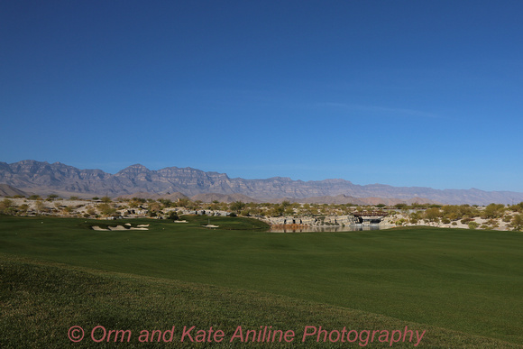 approach shot at Coyote Springs