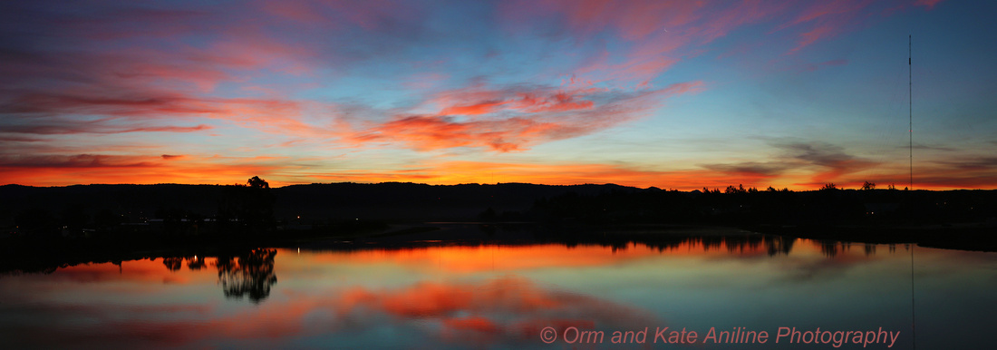 Sunrise Eureka slough panorama